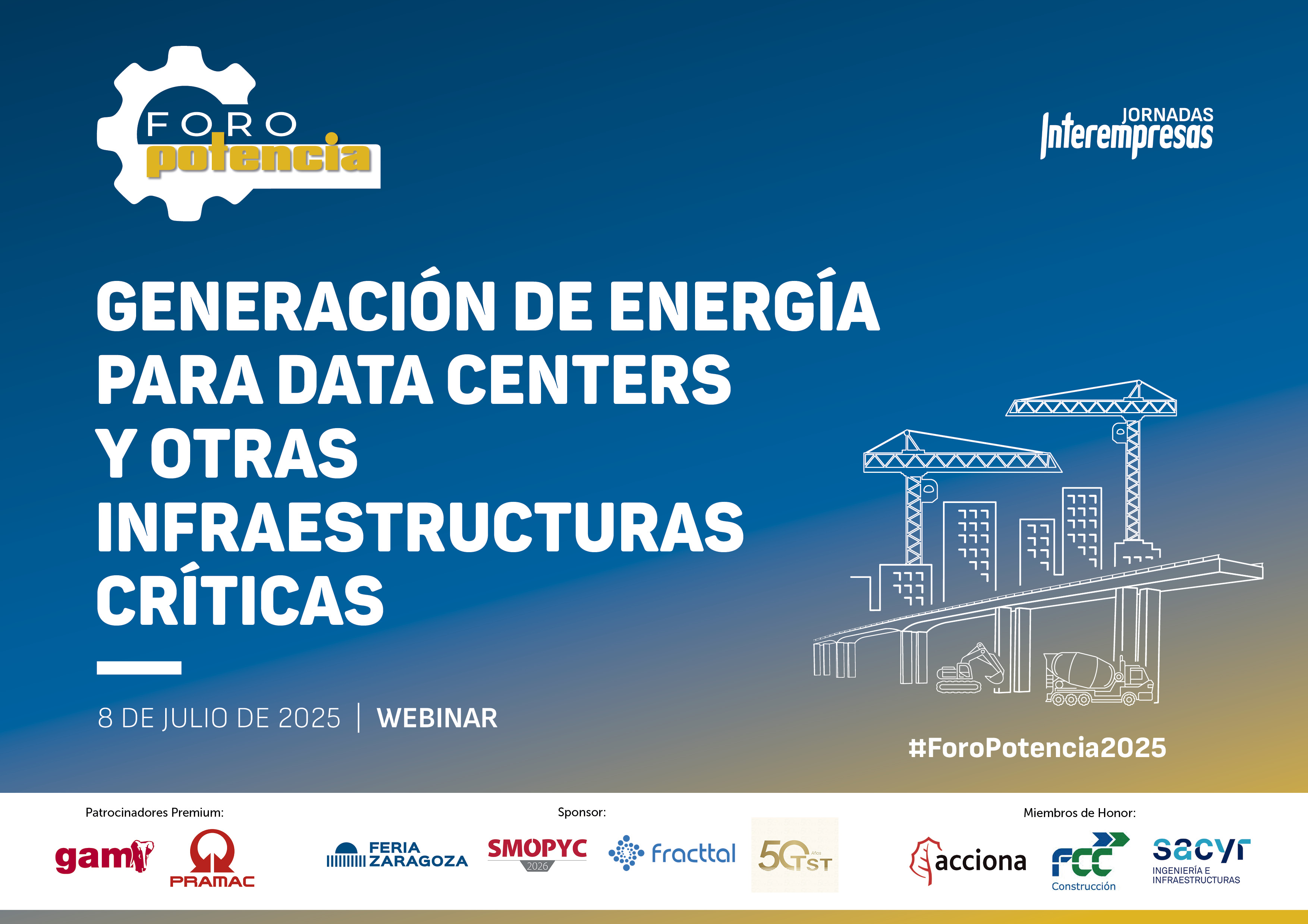 cartel de Foro Potencia Julio 2025 Webinar