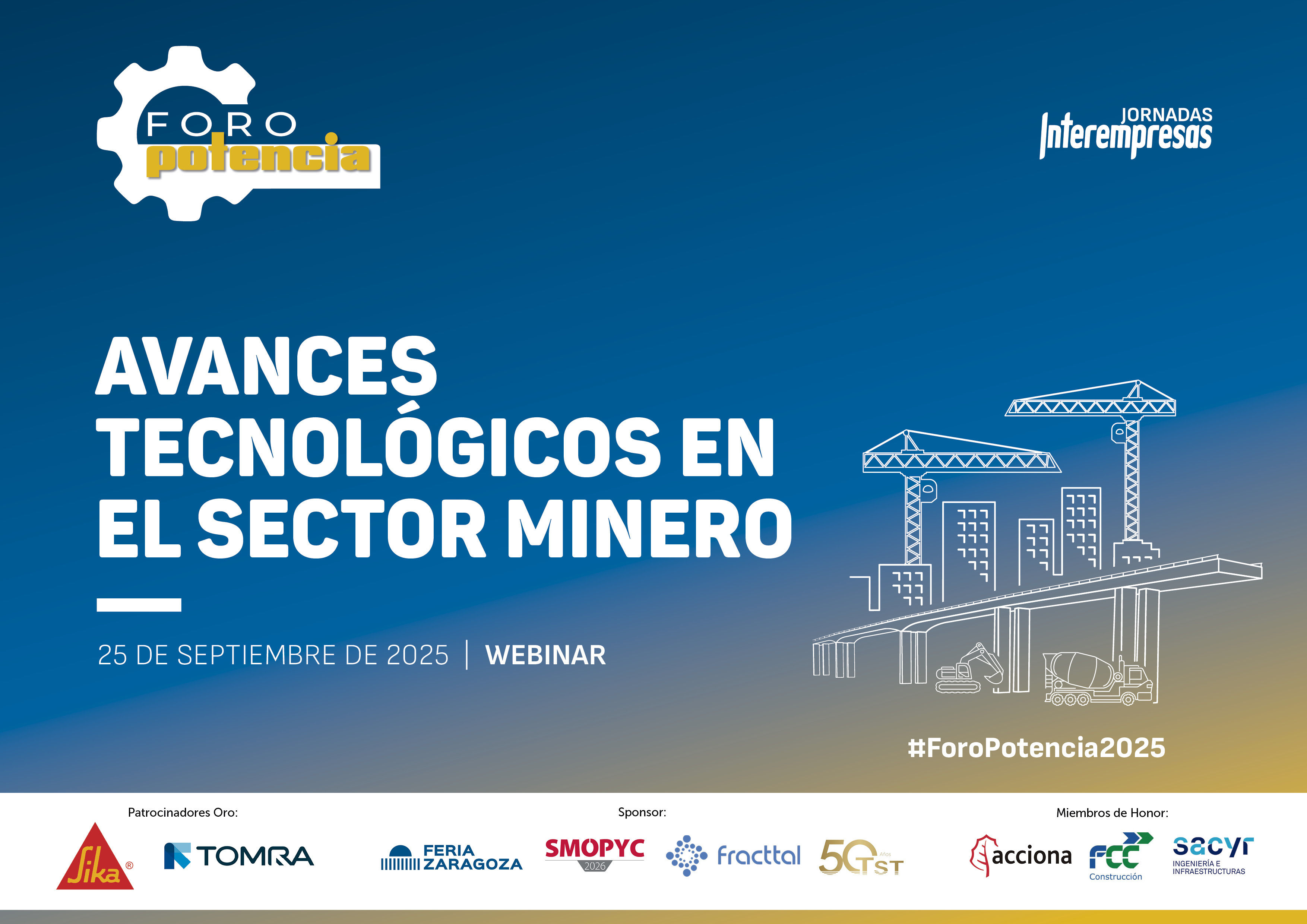 cartel de Foro Potencia Septiembre 2025 Webinar